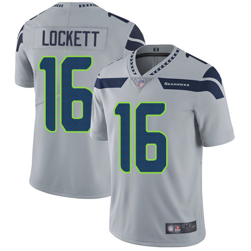 Seattle Seahawks Limited Grey Men Tyler Lockett Alternate Jersey NFL Football #16 Vapor Untouchable->seattle seahawks->NFL Jersey